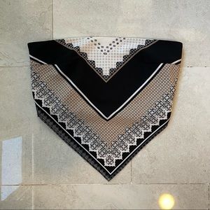 Bandana Top, Size S, Tan & Black
